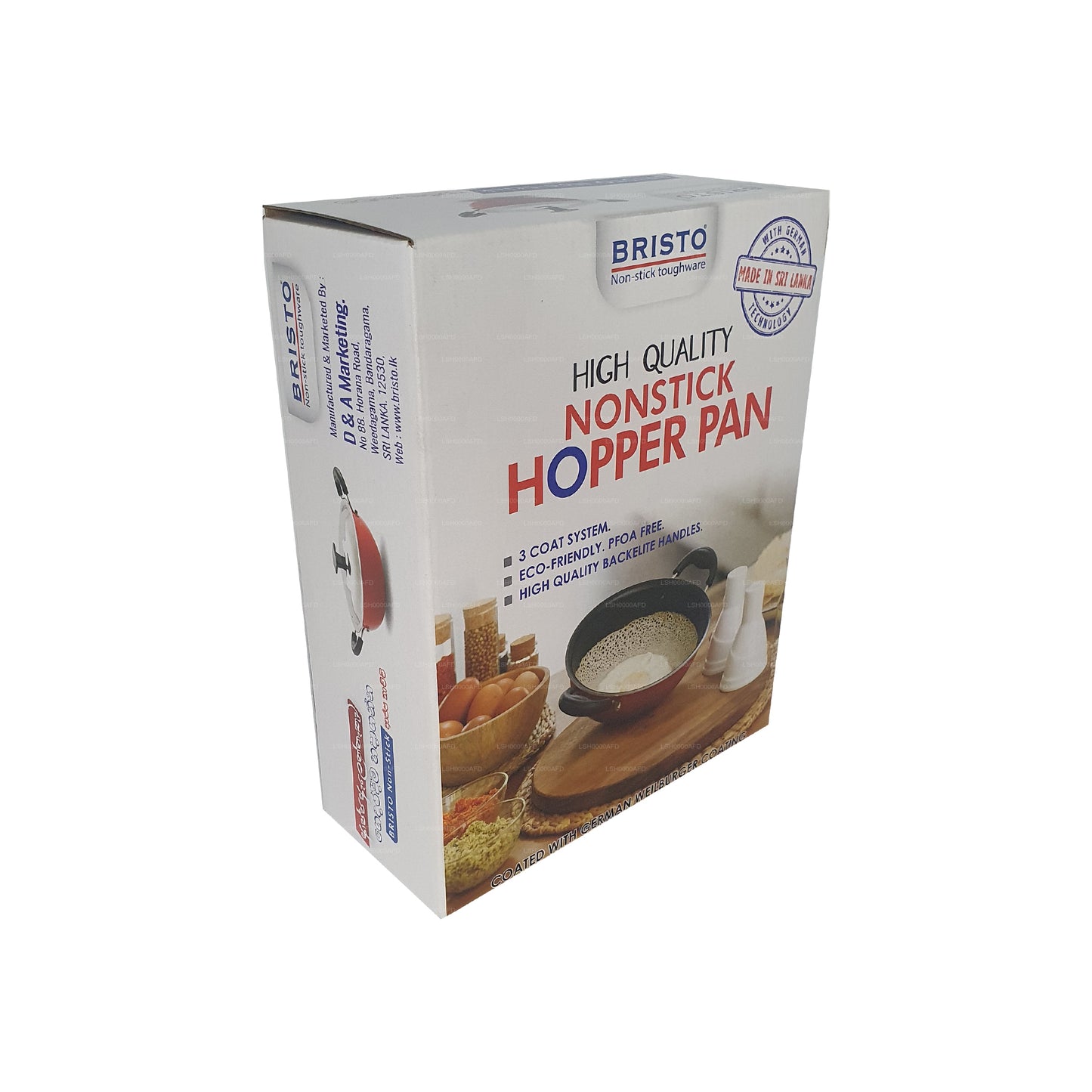 Bristo Nonstick Hopper Pan 18 cm (7 tommer)