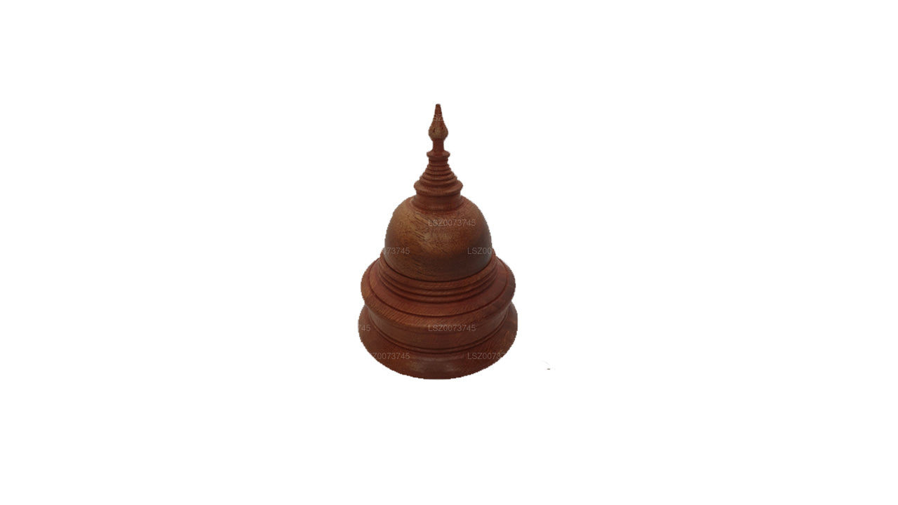 Buddha Stupas Wood Farve (H-4 tommer W-3 tommer)