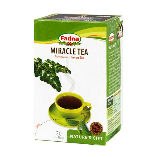 Fadna Miracle Tea Moringa med grøn te (40g) 20 teposer