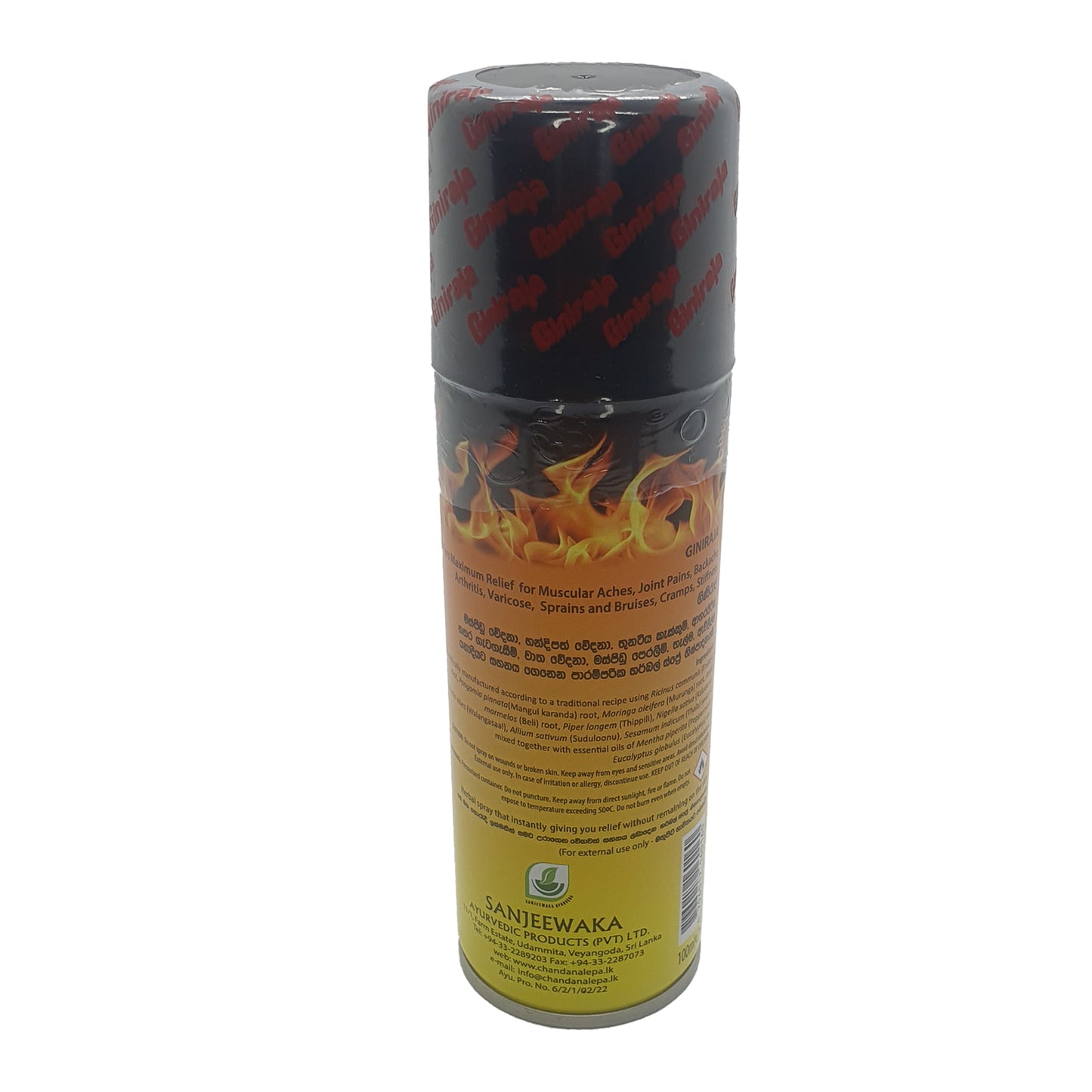 Chandanalepa Giniraja Smertelindrende Urte Spray (100ml)