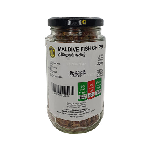 MD Maldive Fish Chips Flaske (200g)