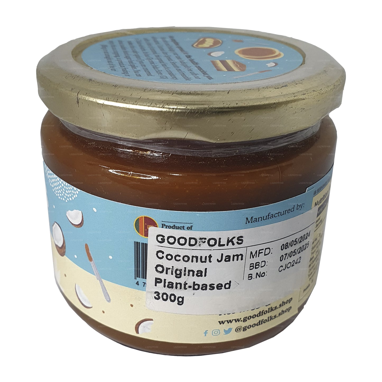 Goodfolks naturlige kokos marmelade (330g)