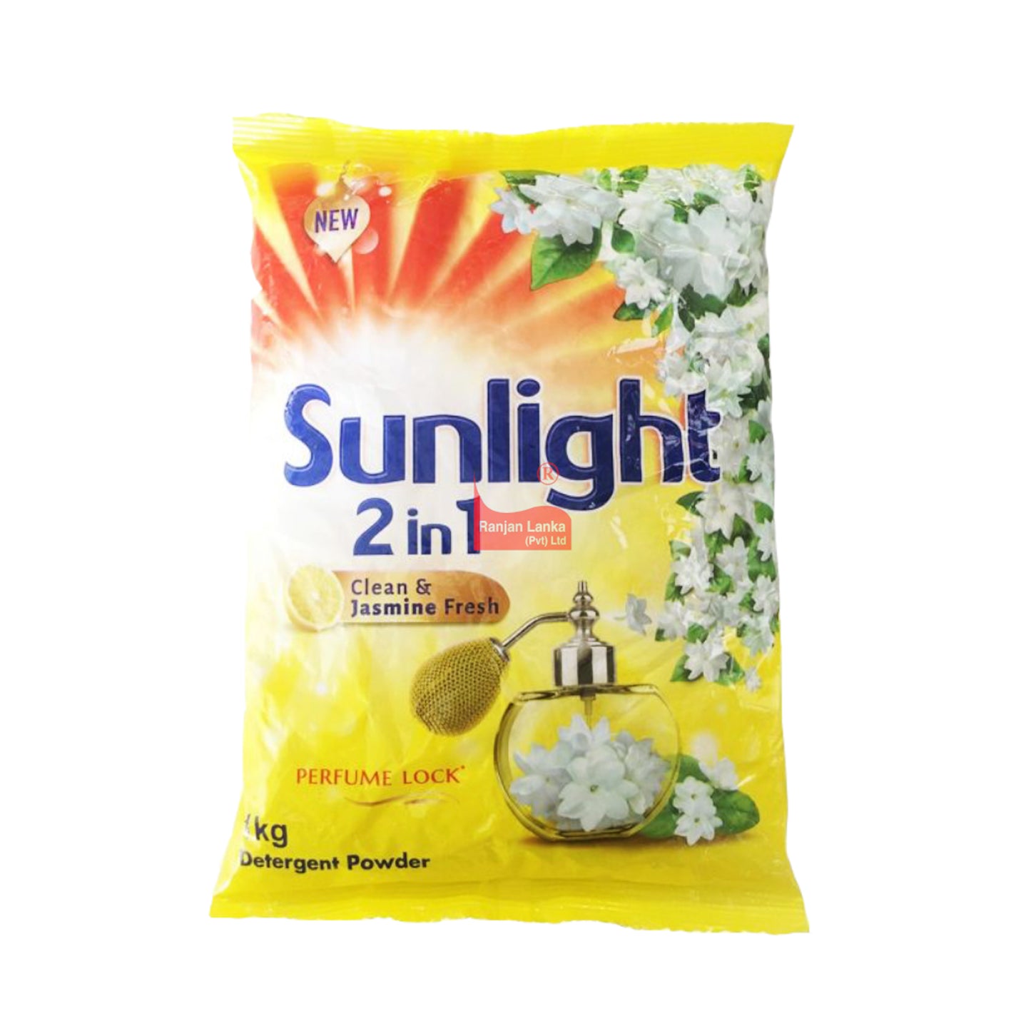 Sunlight Clean og Jasmine Fresh vaskemiddelpulver (1 kg)