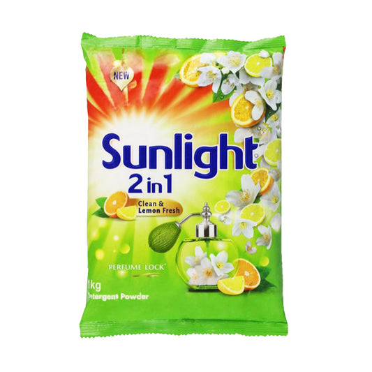 Sunlight Clean & Lemon Fresh vaskemiddelpulver (1 kg)