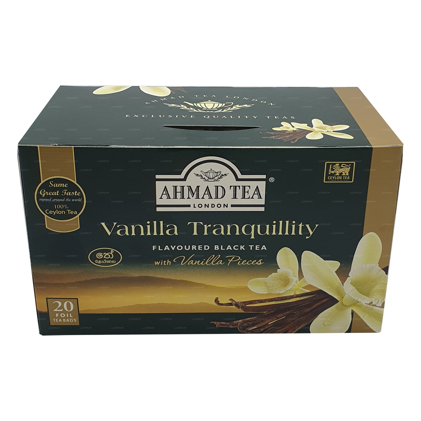 Ahmad te Vanilla Tranquility 20 Folie teposer (40g)