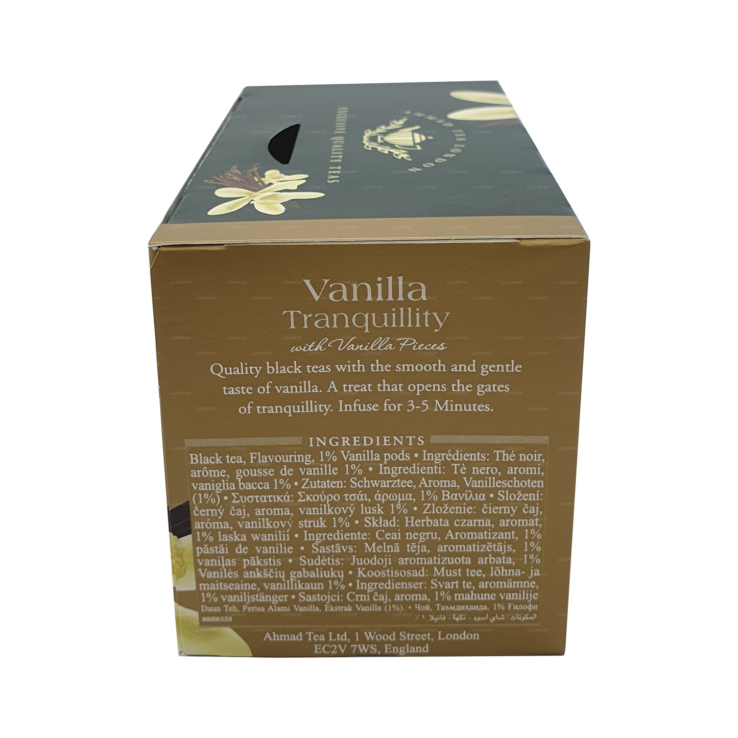 Ahmad te Vanilla Tranquility 20 Folie teposer (40g)