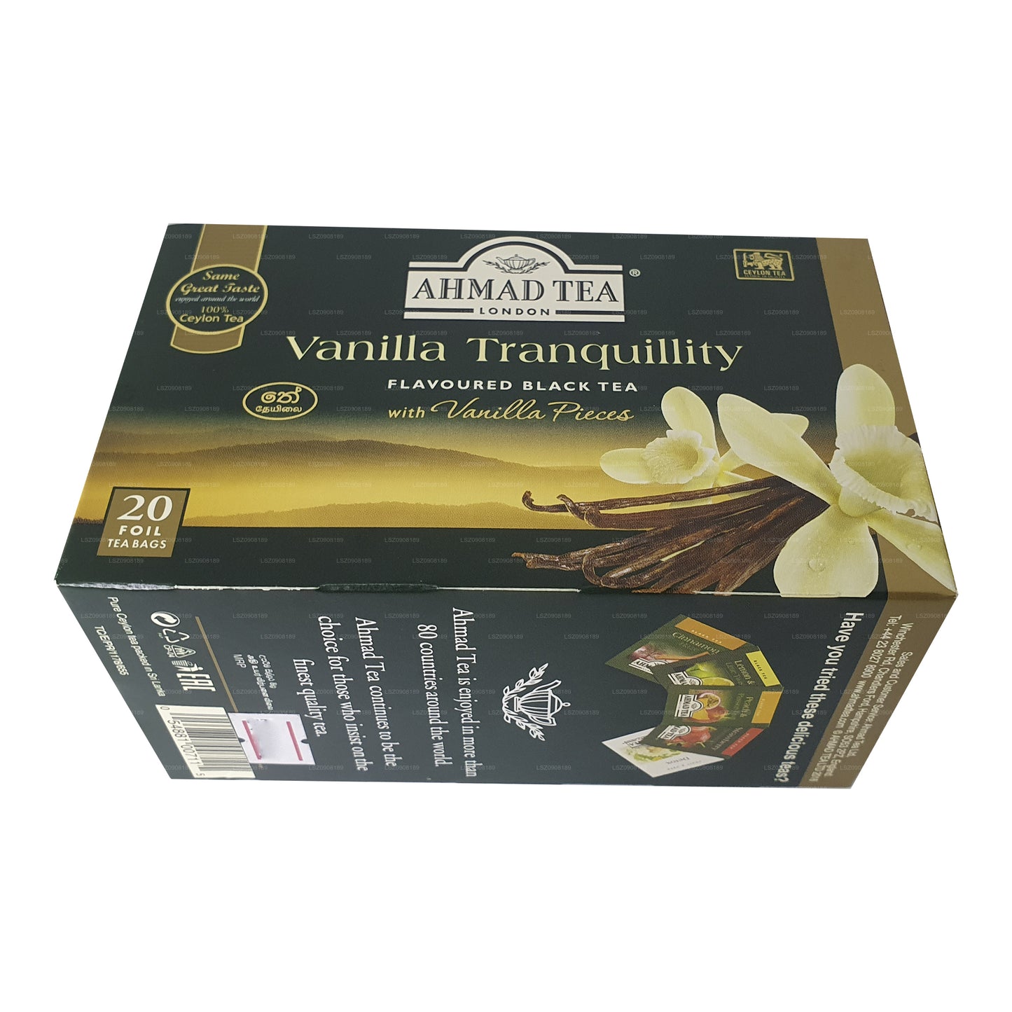 Ahmad te Vanilla Tranquility 20 Folie teposer (40g)