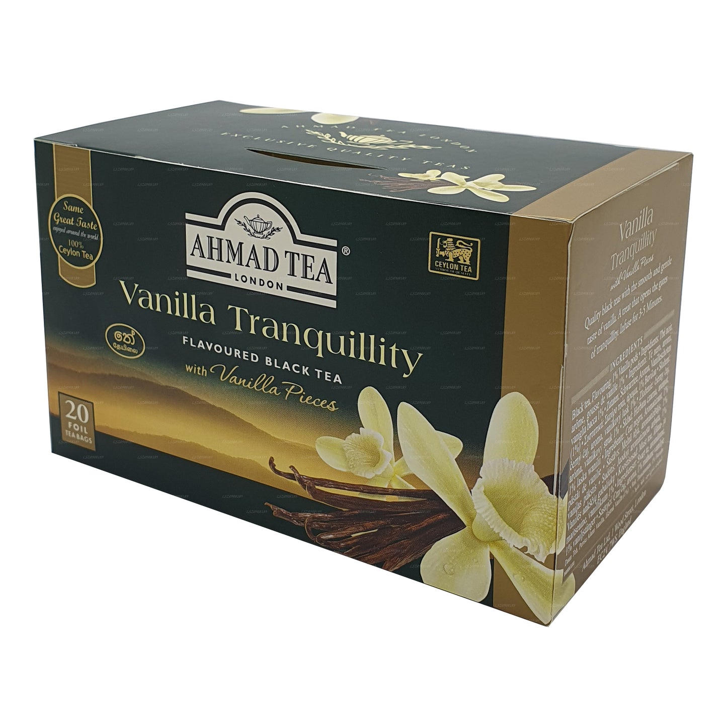 Ahmad te Vanilla Tranquility 20 Folie teposer (40g)