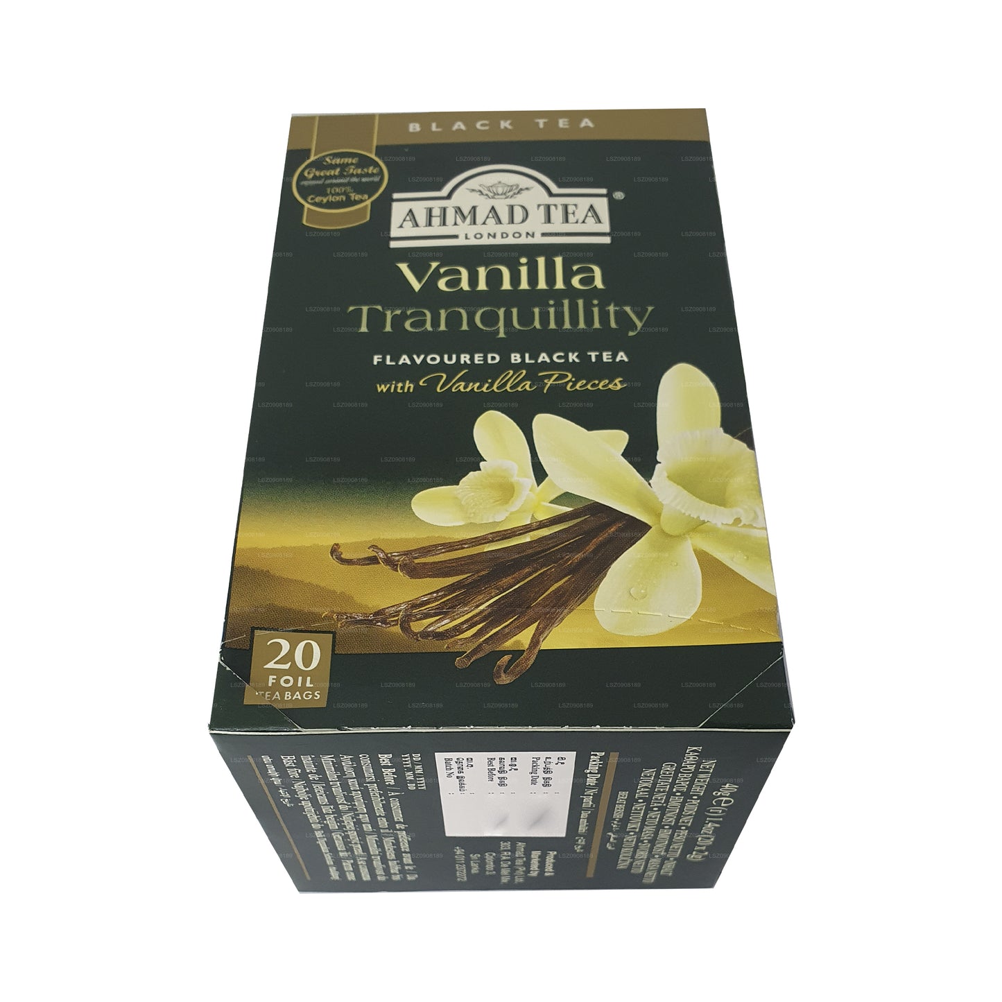 Ahmad te Vanilla Tranquility 20 Folie teposer (40g)