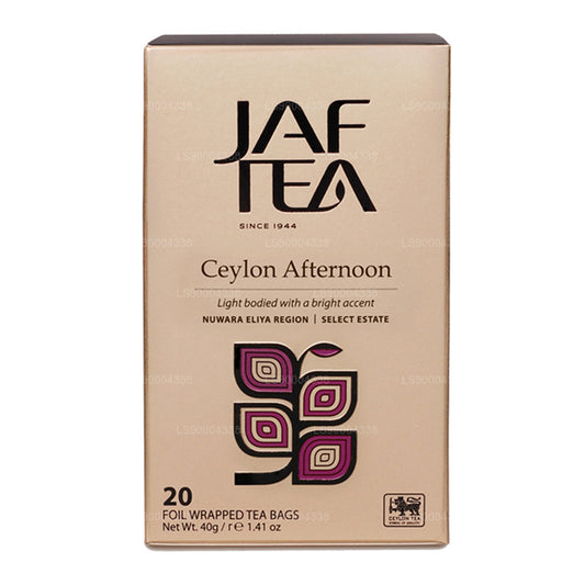 Jaf Tea Classic Gold Collection Ceylon Eftermiddagsfolie Envelop Teposer (40g)