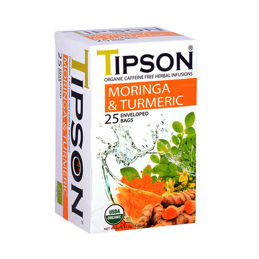 Tipson Tea Organisk Moringa og gurkemeje (37,5 g)