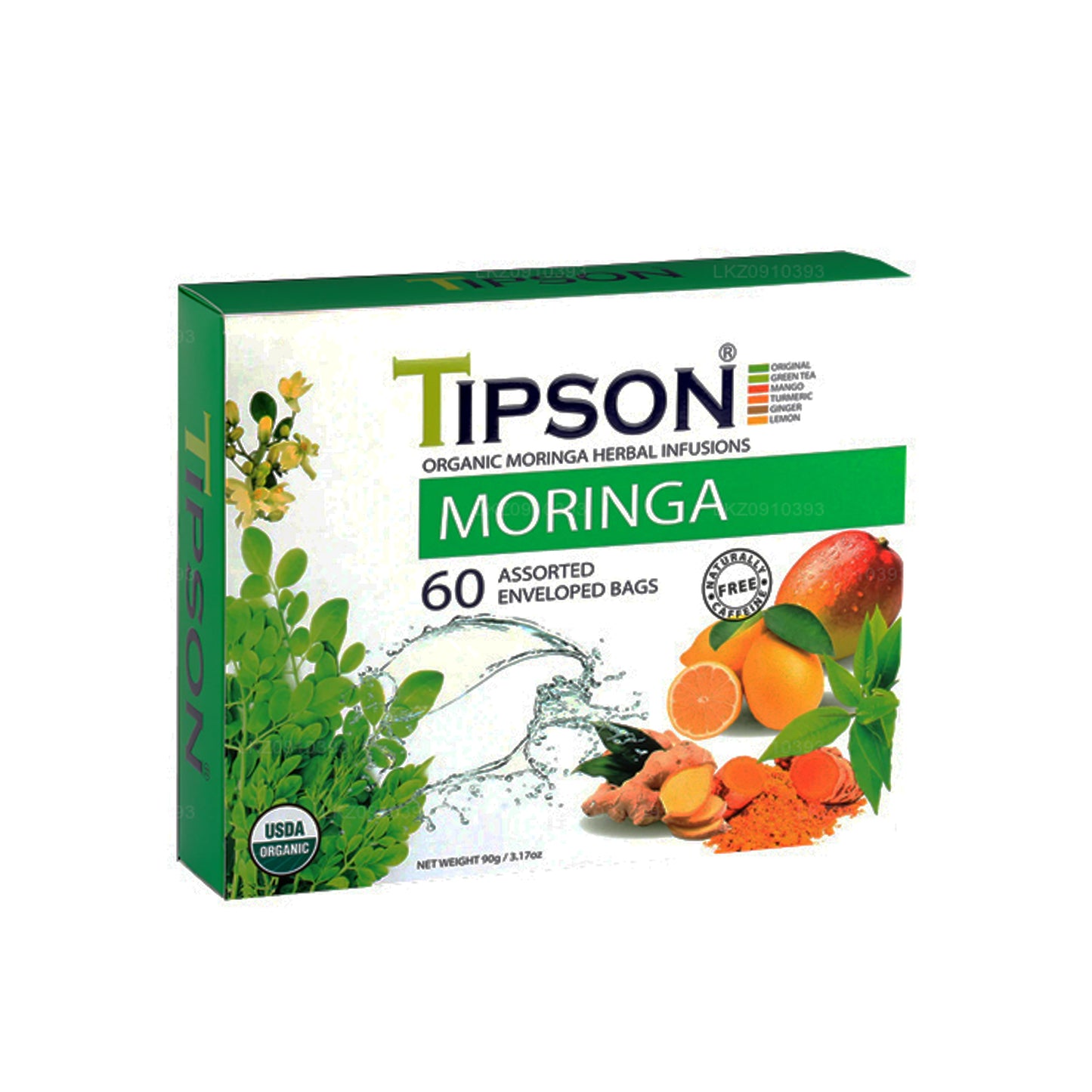 Tipson Tea Organisk Moringa Assorteret (90g)