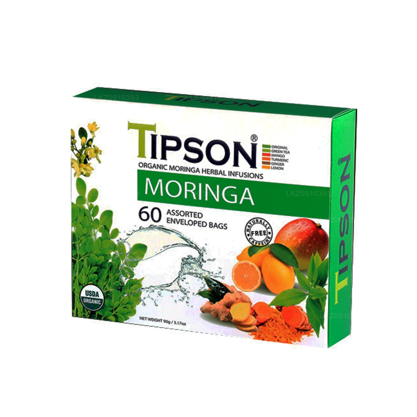 Tipson Tea Organisk Moringa Assorteret (90g)