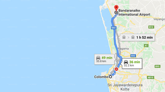 Colombo Lufthavn (CMB) til Colombo City Privat overførsel med Toyota Prado Limousine