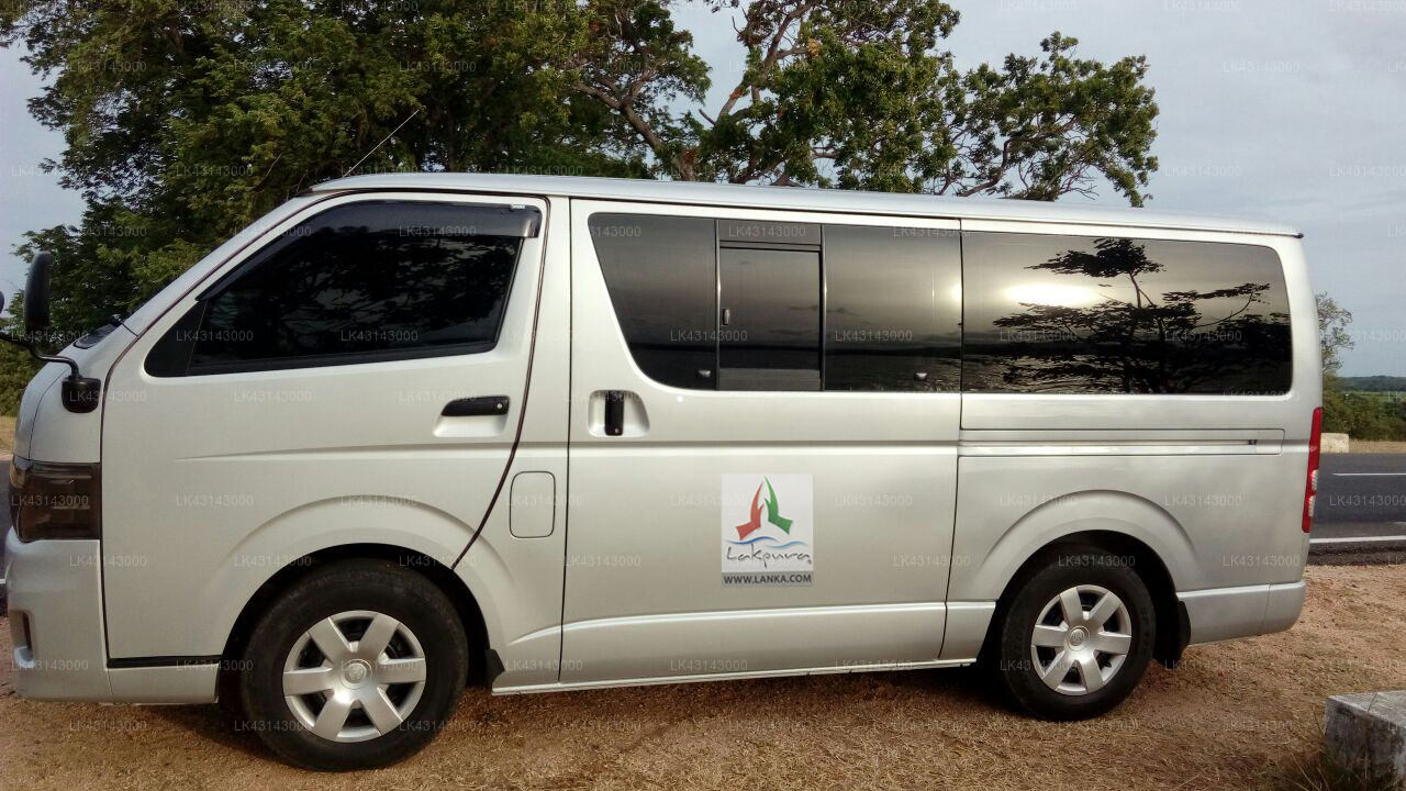 Transfer between Colombo Airport (CMB) and Park View Bungalow, Wilpattu