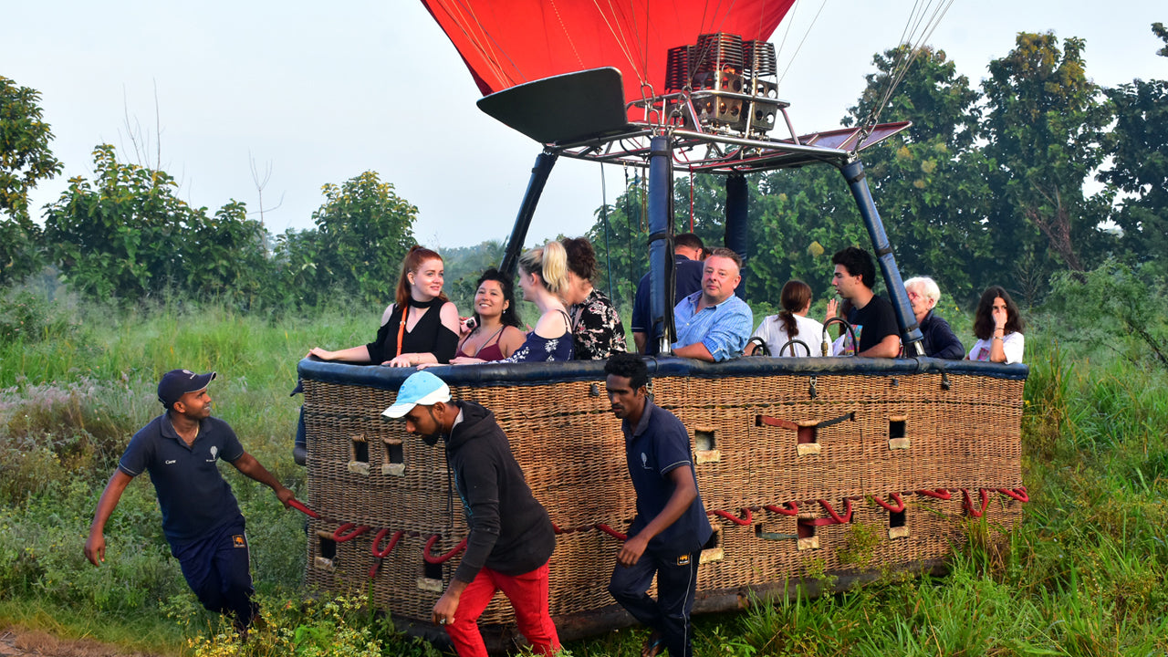 Varmluftsballontur fra Sigiriya