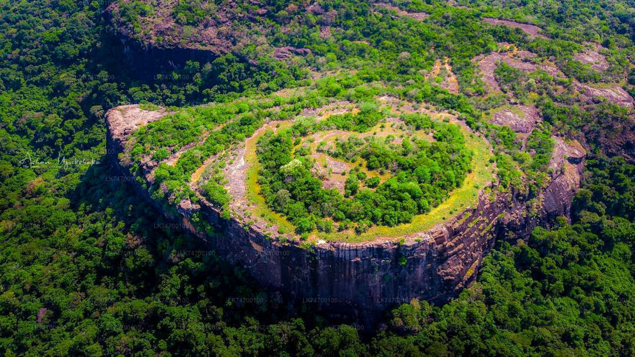 Vandretur til Danigala Circular Rock fra Aaralaganwila