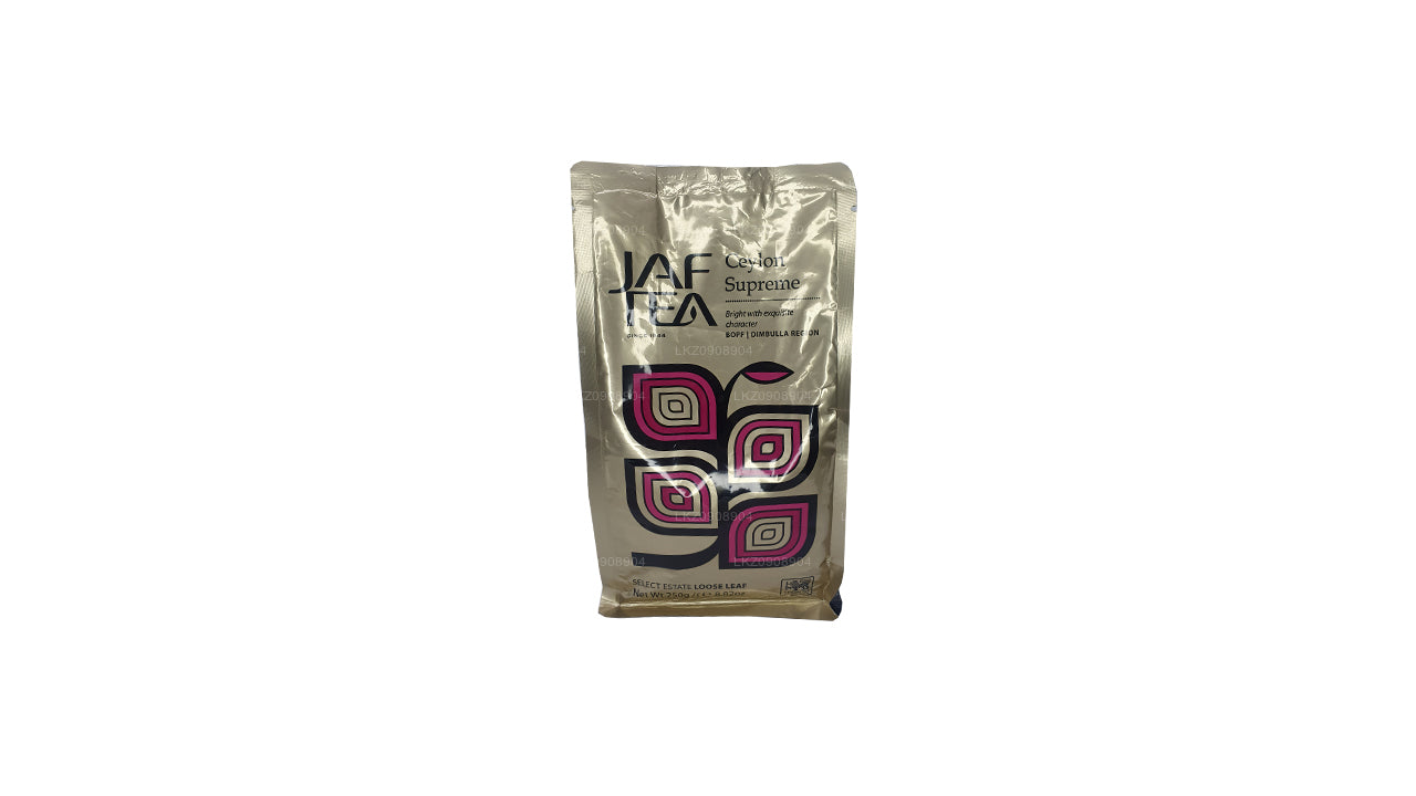 Jaf te klassisk guld Ceylon Supreme (250 g) Stand Up Pouch