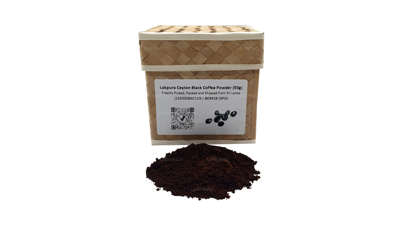 Lakpura Ceylon sort kaffe pulver (50 g)