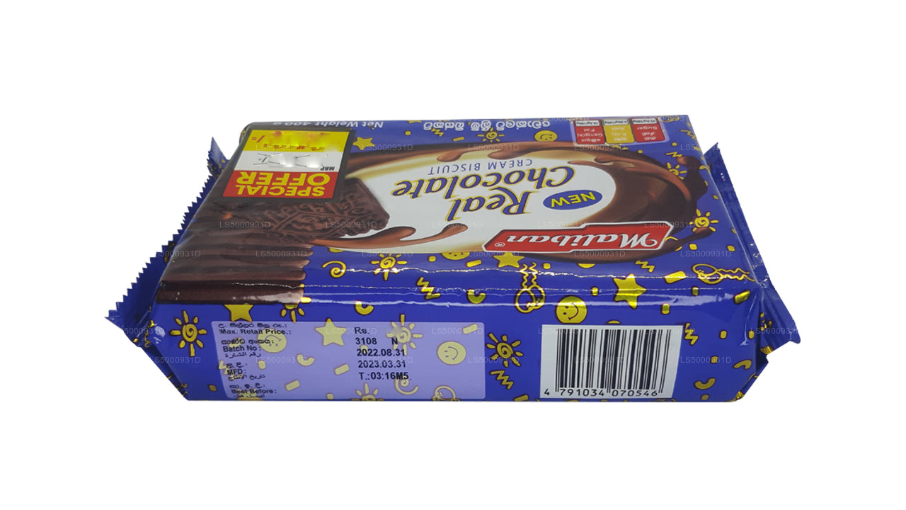 Maliban Rigtig Chokolade Cream Biscuit (400g)