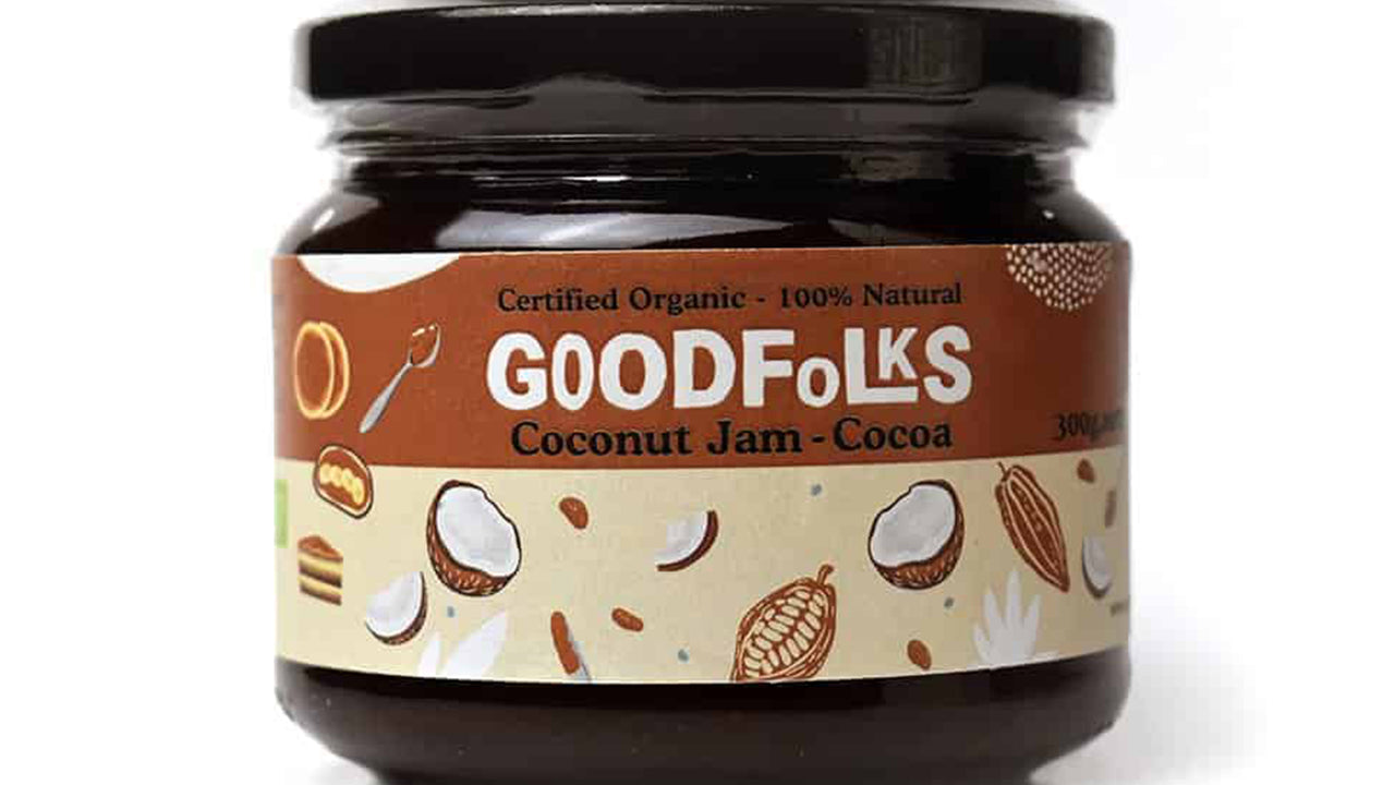 Goodfolks kokos marmelade med kakao (300g)