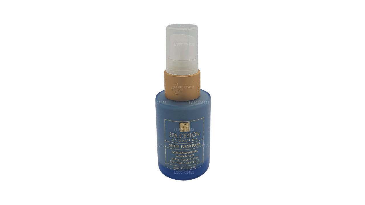 Spa Ceylon huddestress Ashwagandha avanceret anti-forurening dag ansigt essens (30 ml)