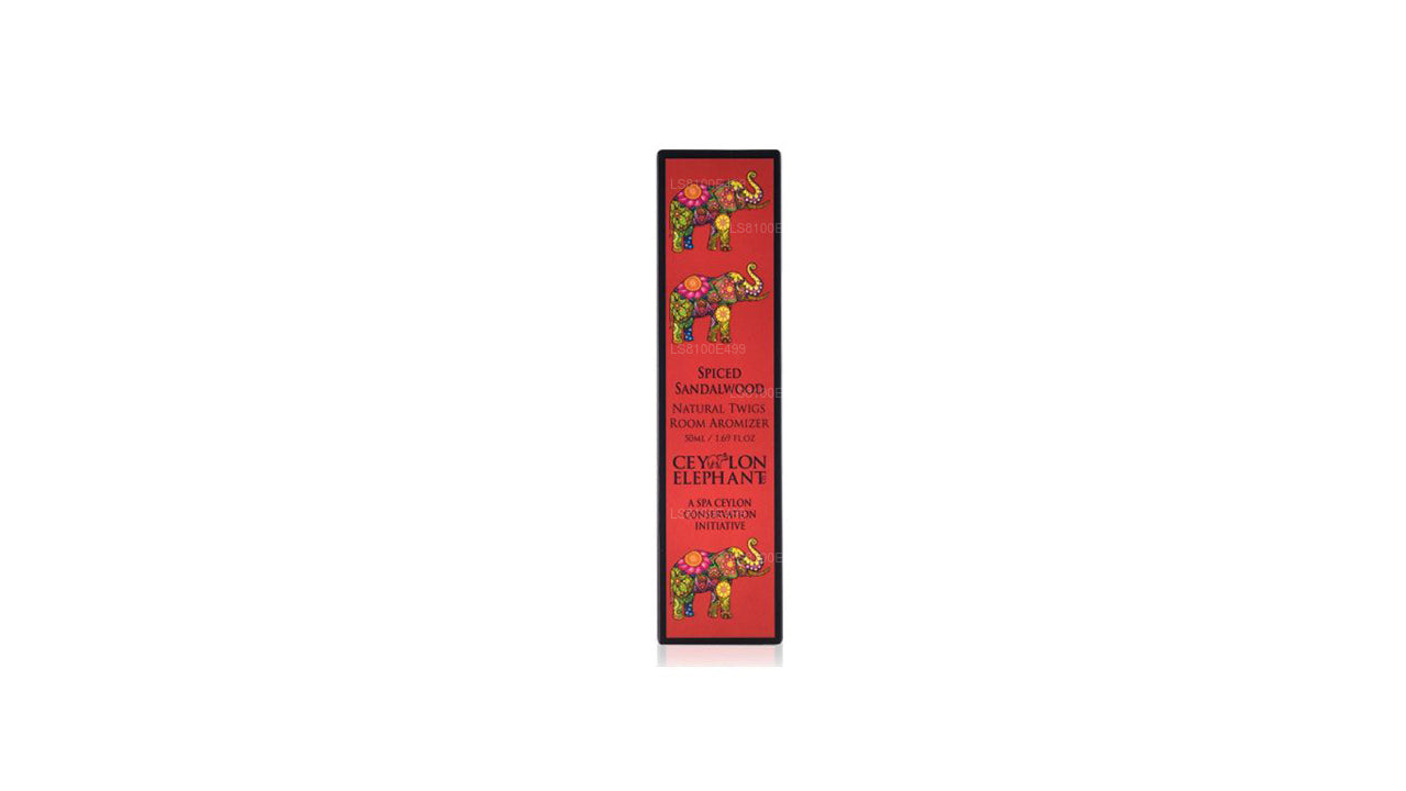 Spa Ceylon Ceylon Elephant Krydret Sandeltræ Natural Twig Room Aromizer (50 ml)