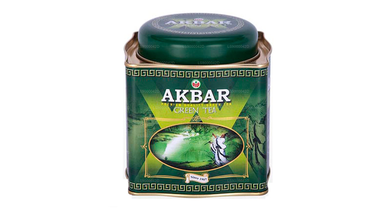 Akbar Classic Grøn Te Leaf Te (250 g) Tin