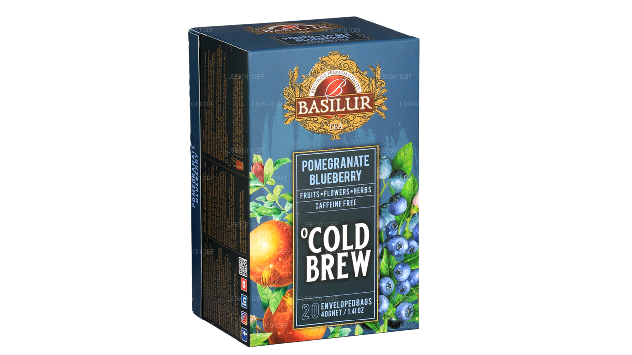 Basilur Cold Brew „Granatæble Blåbær“ (40g) 20 teposer