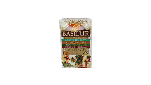 Basilur Vintage Style Assorteret Sort & Grøn Te (47g) 25 teposer