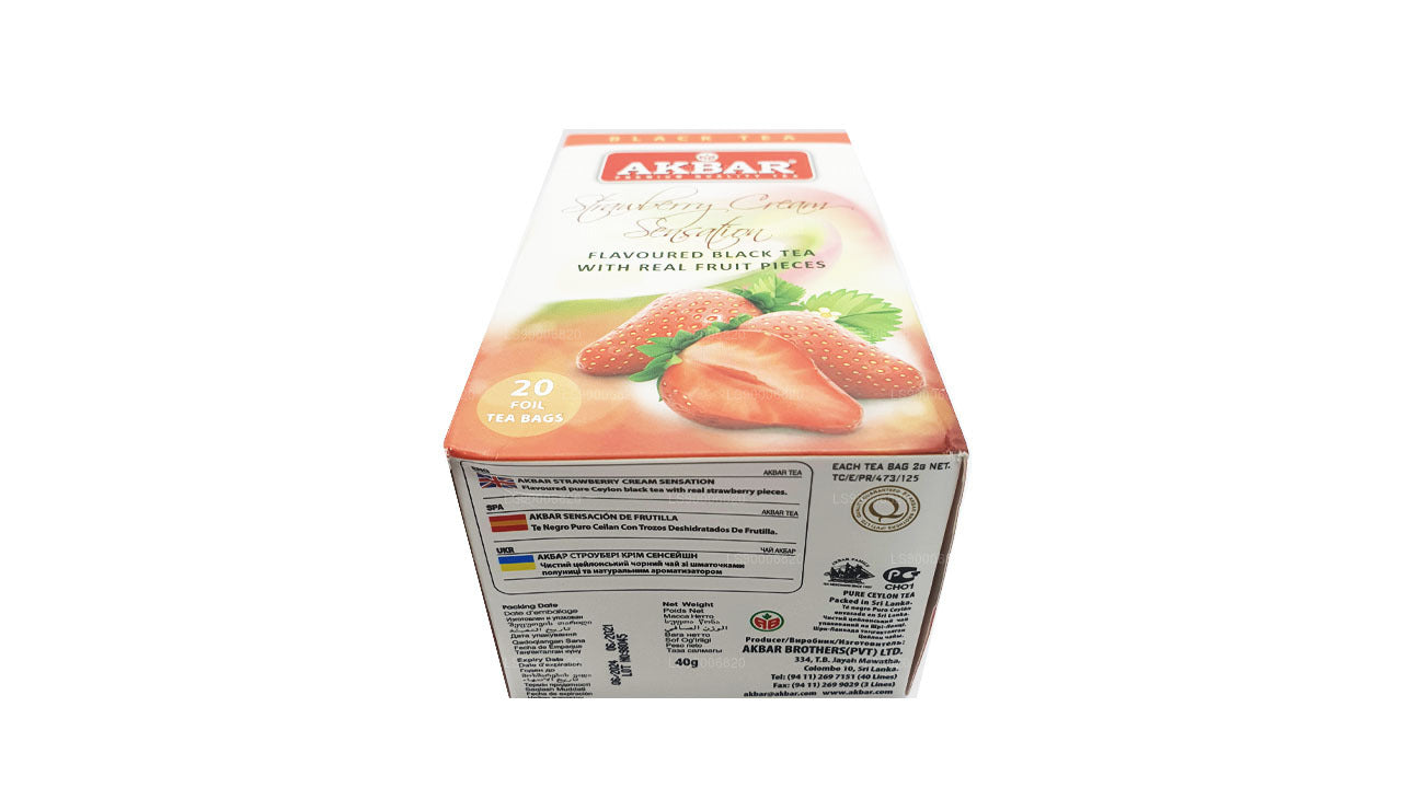 Akbar Strawberry Cream Sensation (40g) 20 teposer