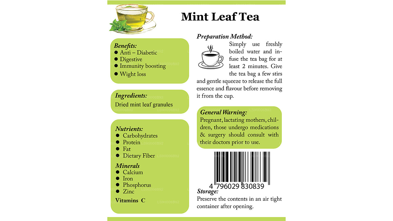 Lifetone Mint leaf tea (30g)