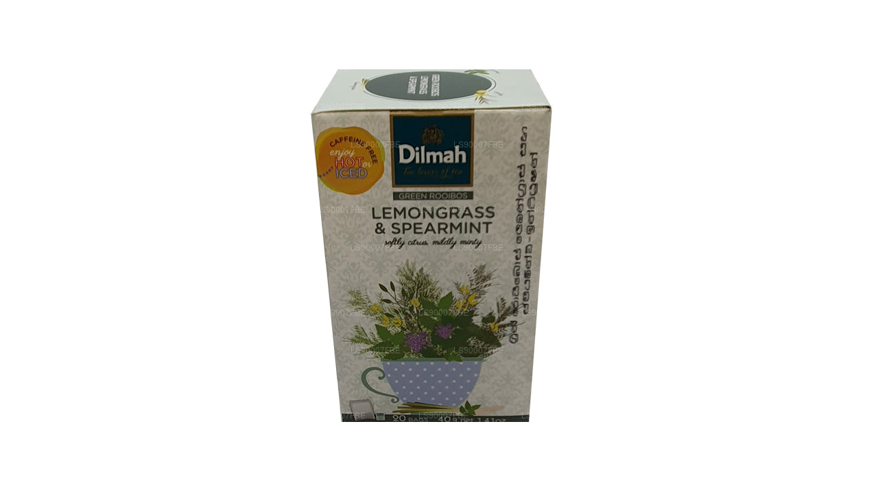 Dilmah Green Rooibos med Citrongræs og Spearmint (40g) 20 teposer