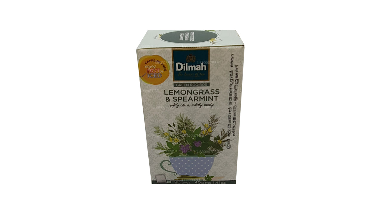 Dilmah Green Rooibos med Citrongræs og Spearmint (40g) 20 teposer