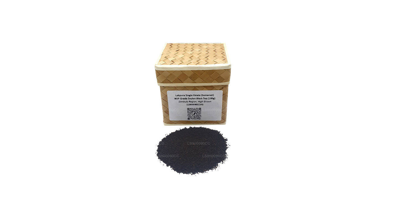 Lakpura enkelt ejendom (Somerset) BOP-kvalitet Ceylon sort te (100 g)