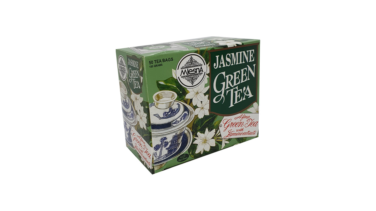 Mlesna Jasmine grøn te (100 g) 50 teposer