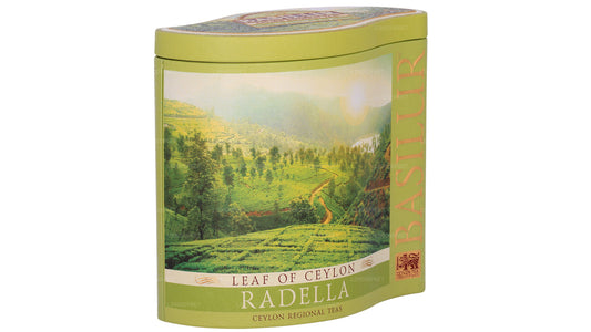 Basilur Leaf af Ceylon „Radella Green Tea“ (100 g) Caddy
