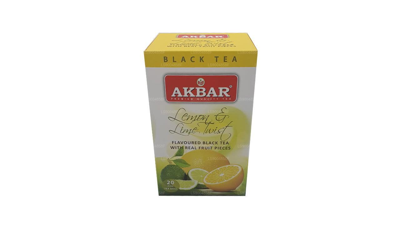 Akbar Citron og Lime Twist Tea (40g) 20 teposer