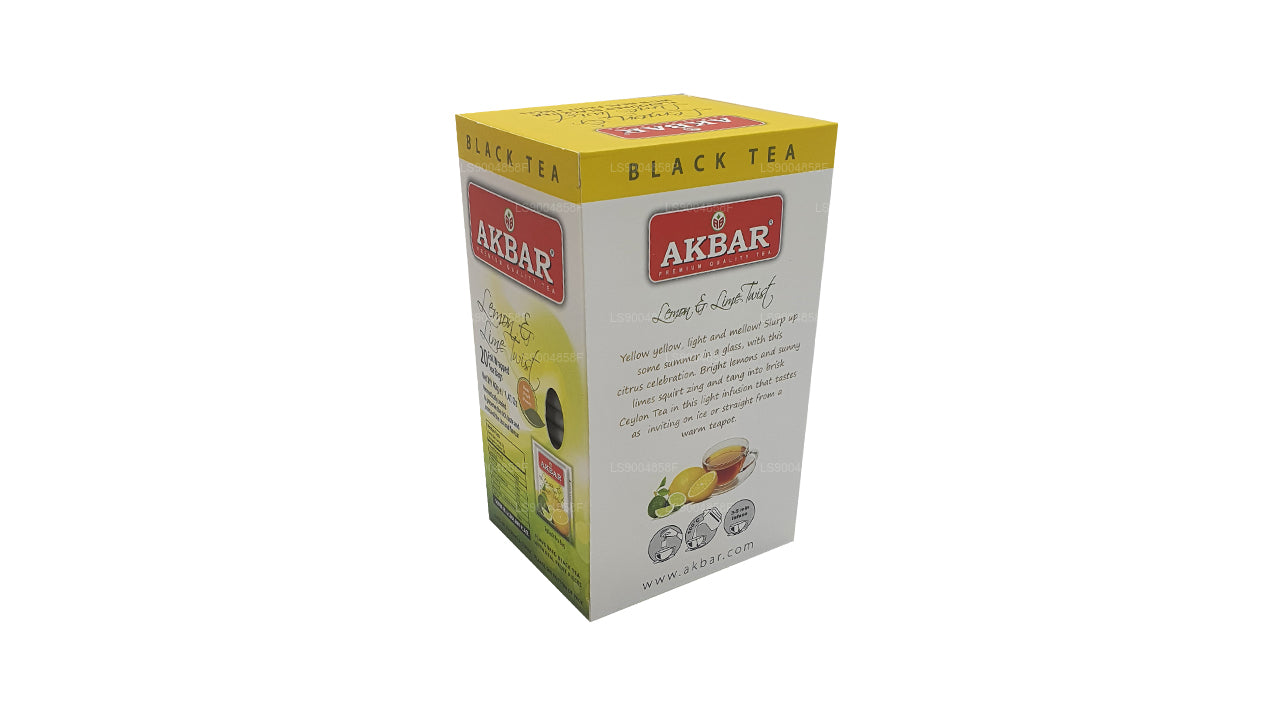 Akbar Citron og Lime Twist Tea (40g) 20 teposer