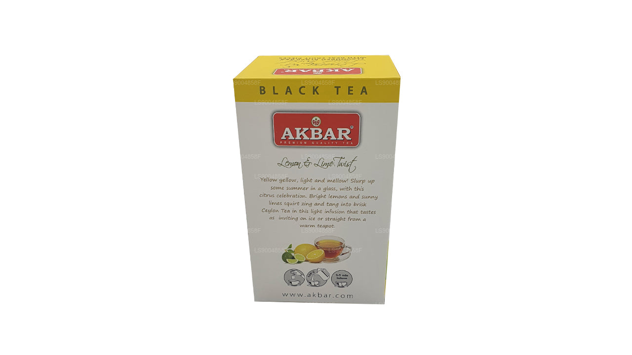 Akbar Citron og Lime Twist Tea (40g) 20 teposer