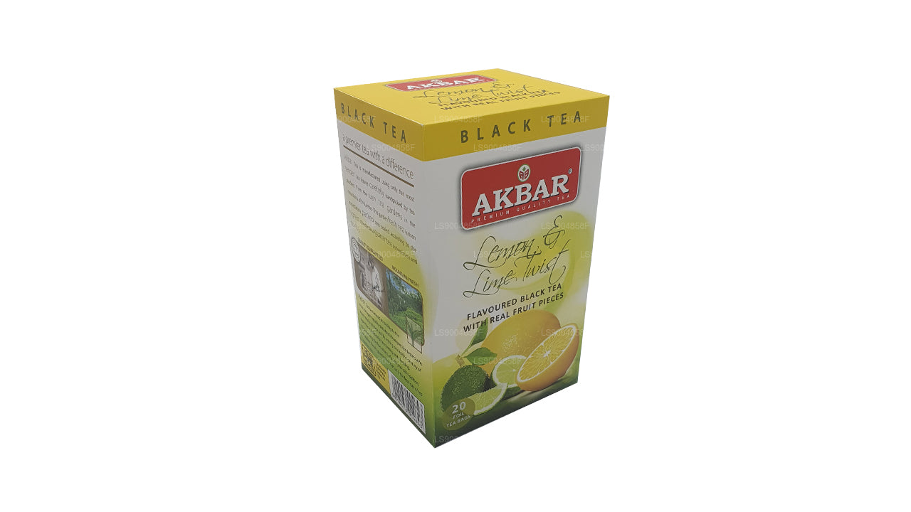 Akbar Citron og Lime Twist Tea (40g) 20 teposer