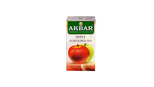 Akbar æble aromatiseret Ceylon sort te (40g) 20 teposer