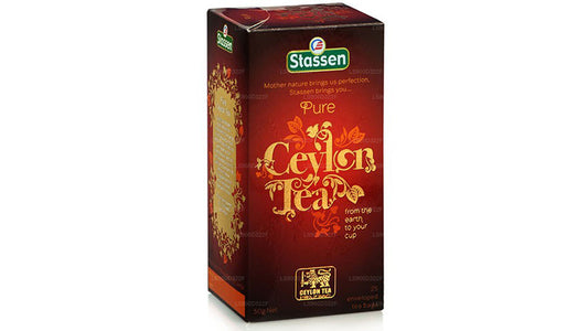 Stassen ren Ceylon sort te (50 g) 25 teposer