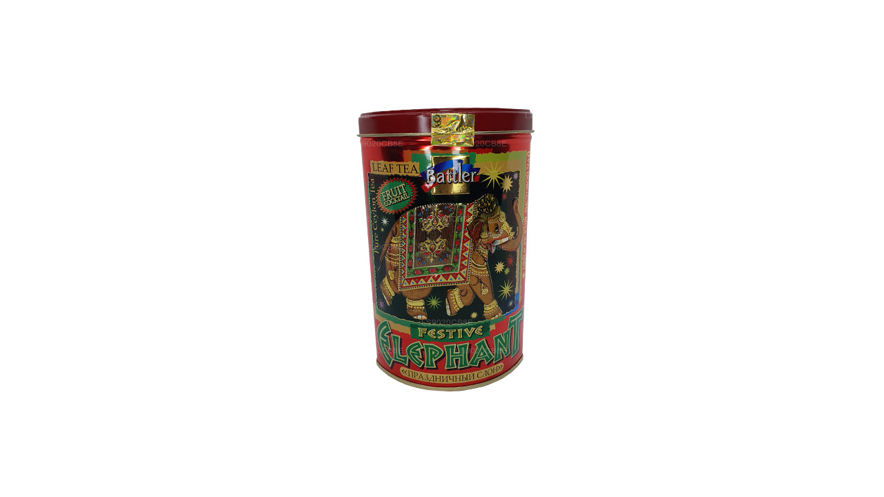 Battler Festlig Elefant Frugt Cocktail Tin Caddy (100 g)