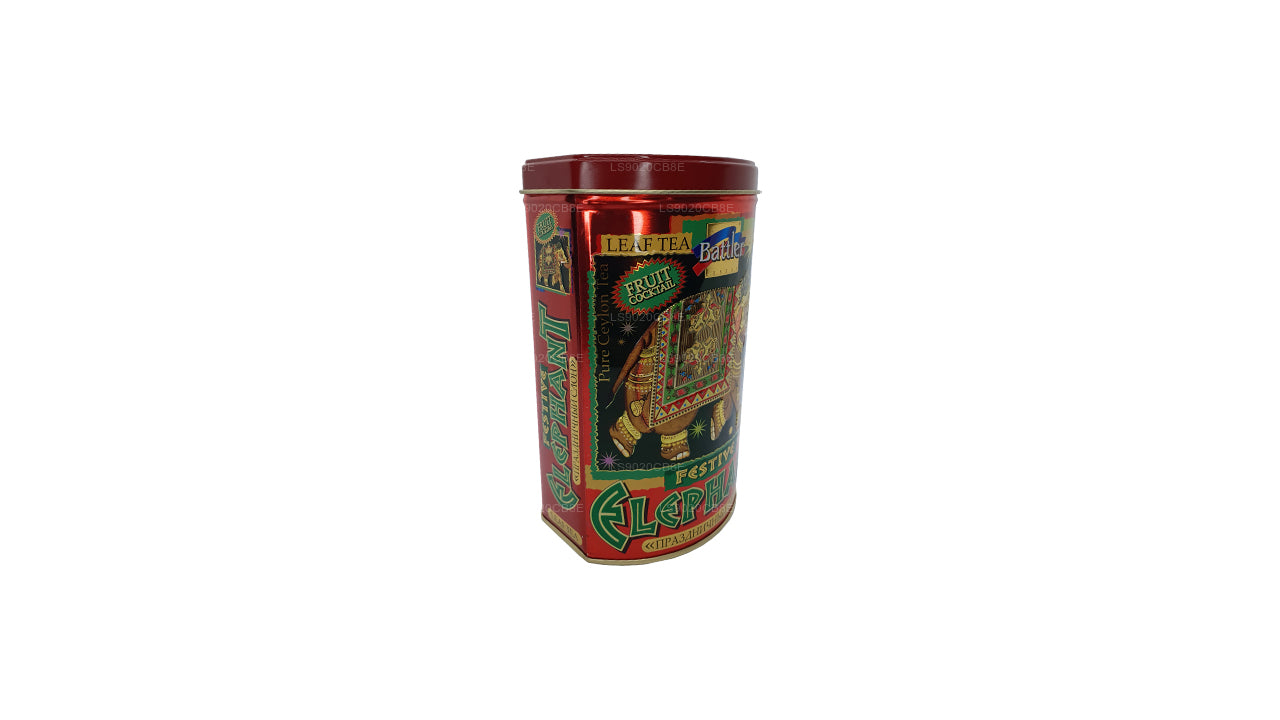 Battler Festlig Elefant Frugt Cocktail Tin Caddy (100 g)