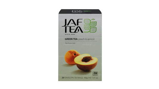 Jaf te ren grøn samling grøn te fersken og abrikos (40g) 20 teposer