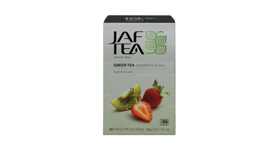 Jaf te ren grøn samling grøn te jordbær og kiwi (40g) 20 teposer