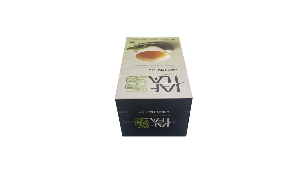 Jaf Tea Pure Green Collection Grøn te Mint Folie Envelop Teposer (40g)