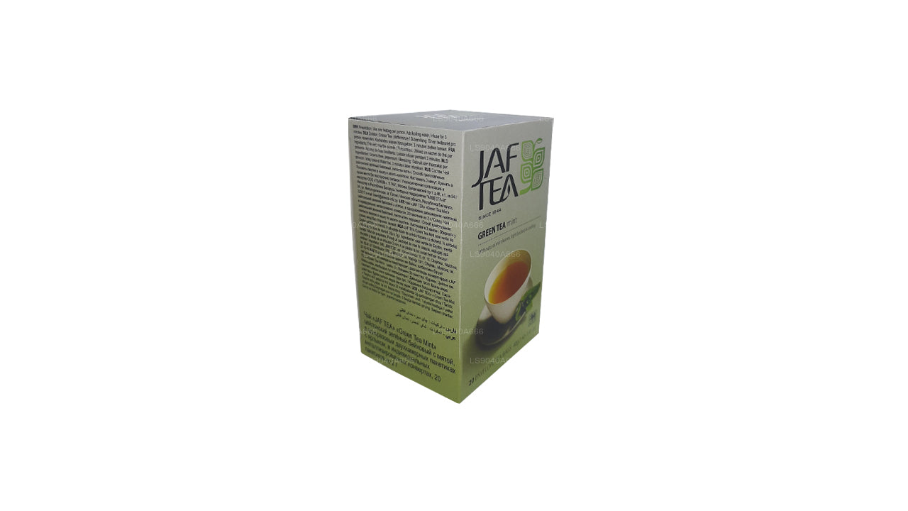 Jaf Tea Pure Green Collection Grøn te Mint Folie Envelop Teposer (40g)